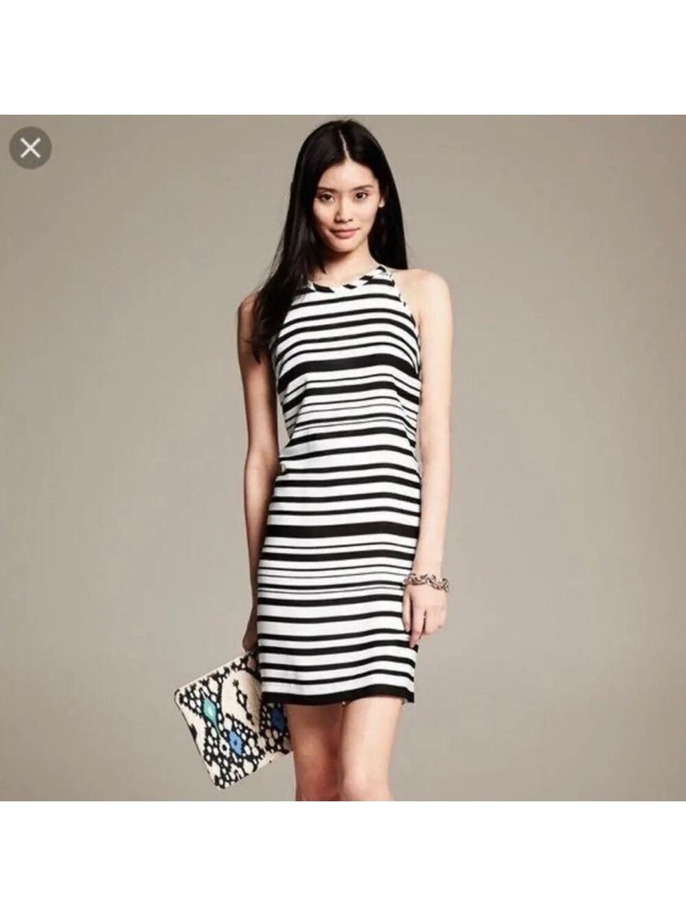 Banana Republic Woman's black white Dress